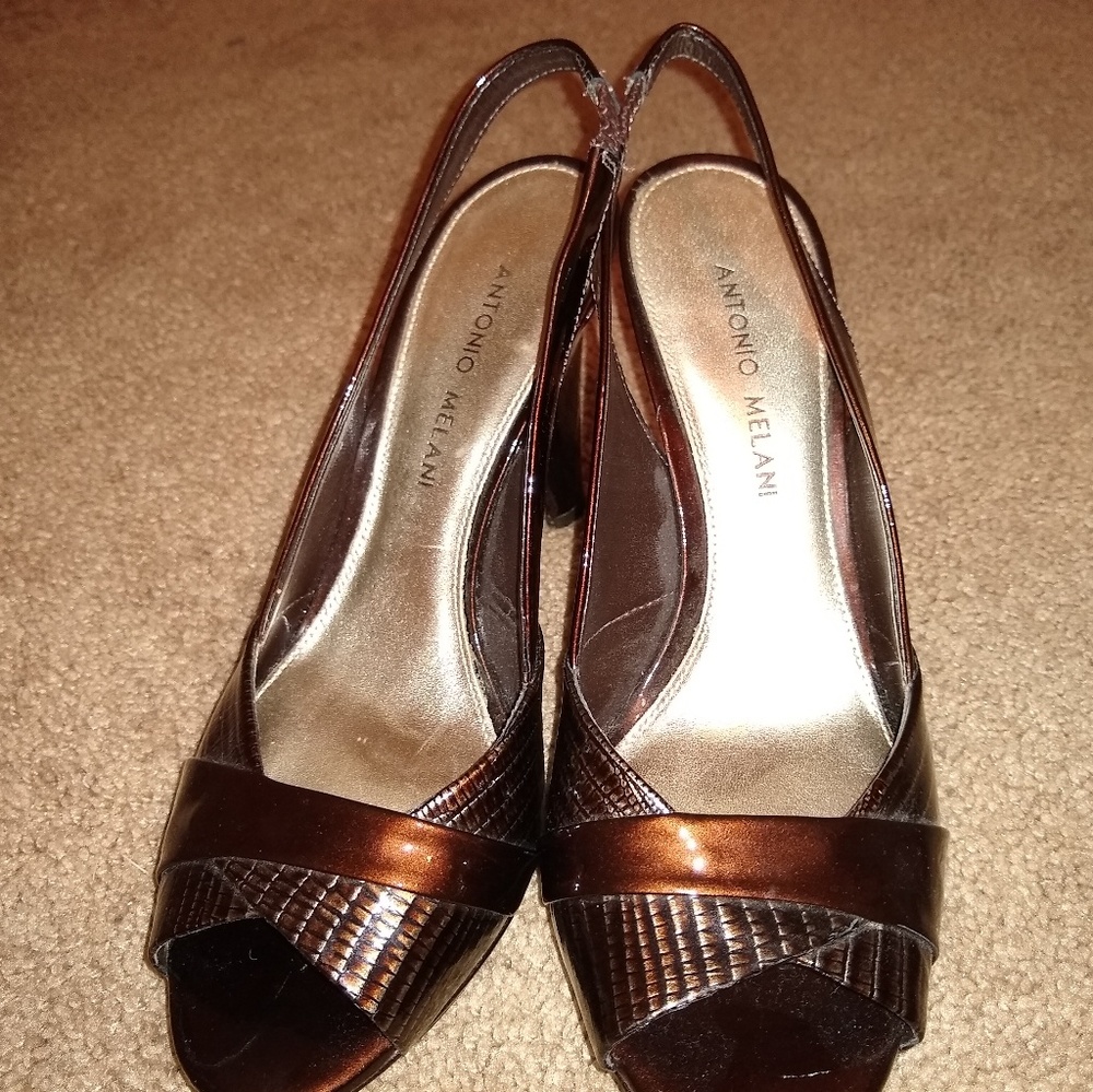 Antonio Melani open toe heels